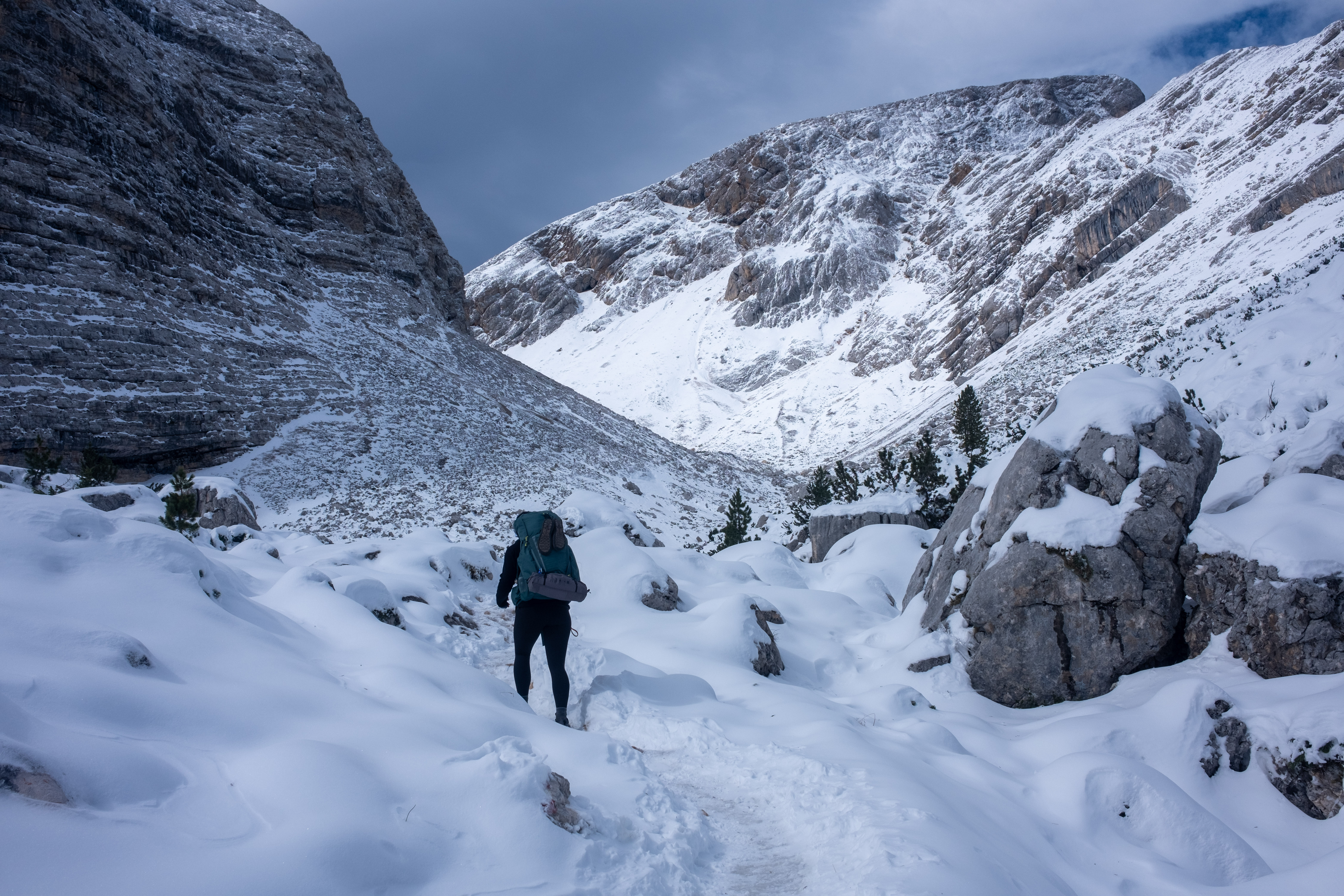 Approaching Rifugio Biella