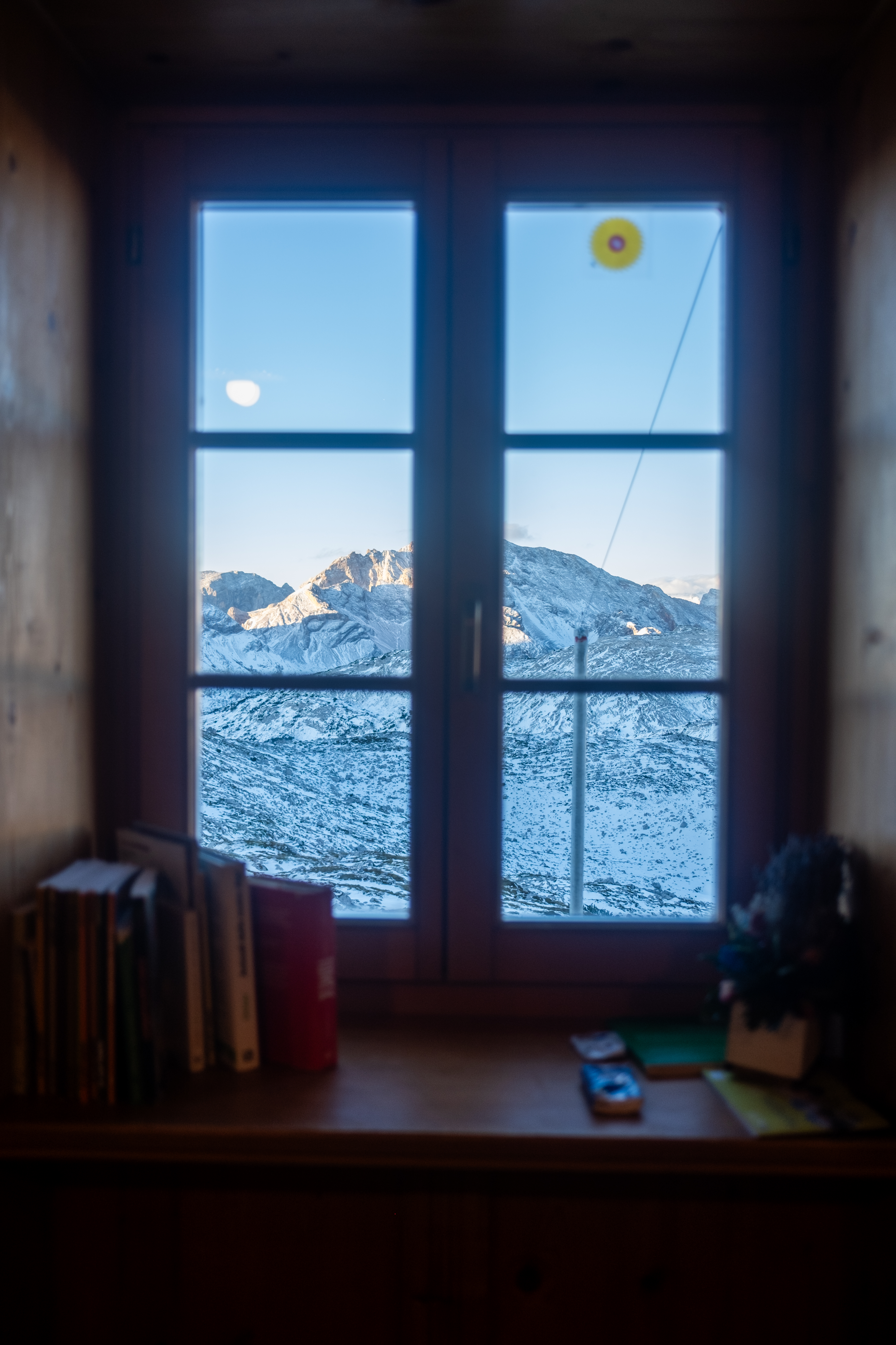 Morning view from Rifugio Biella
