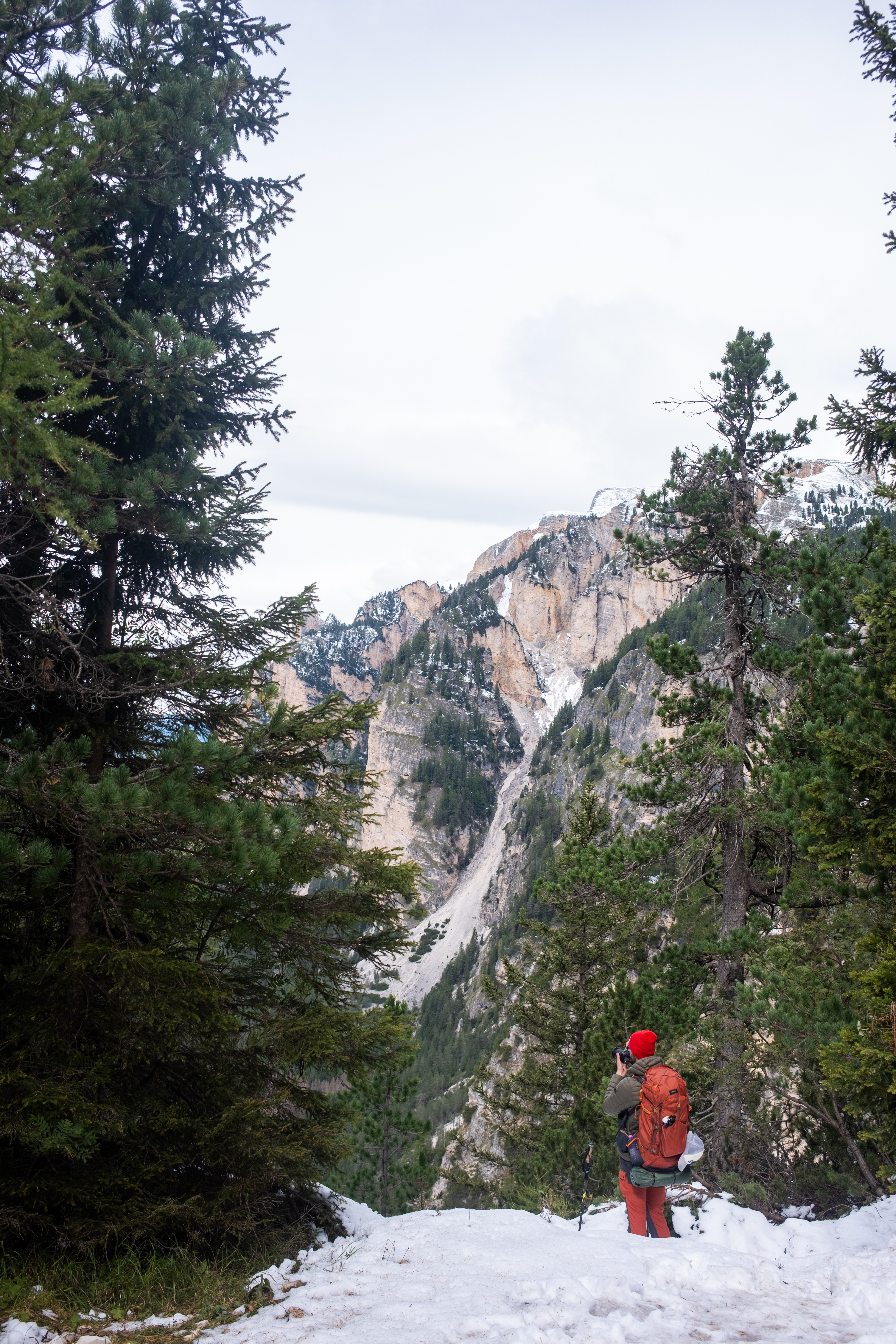The hiking group at lunch