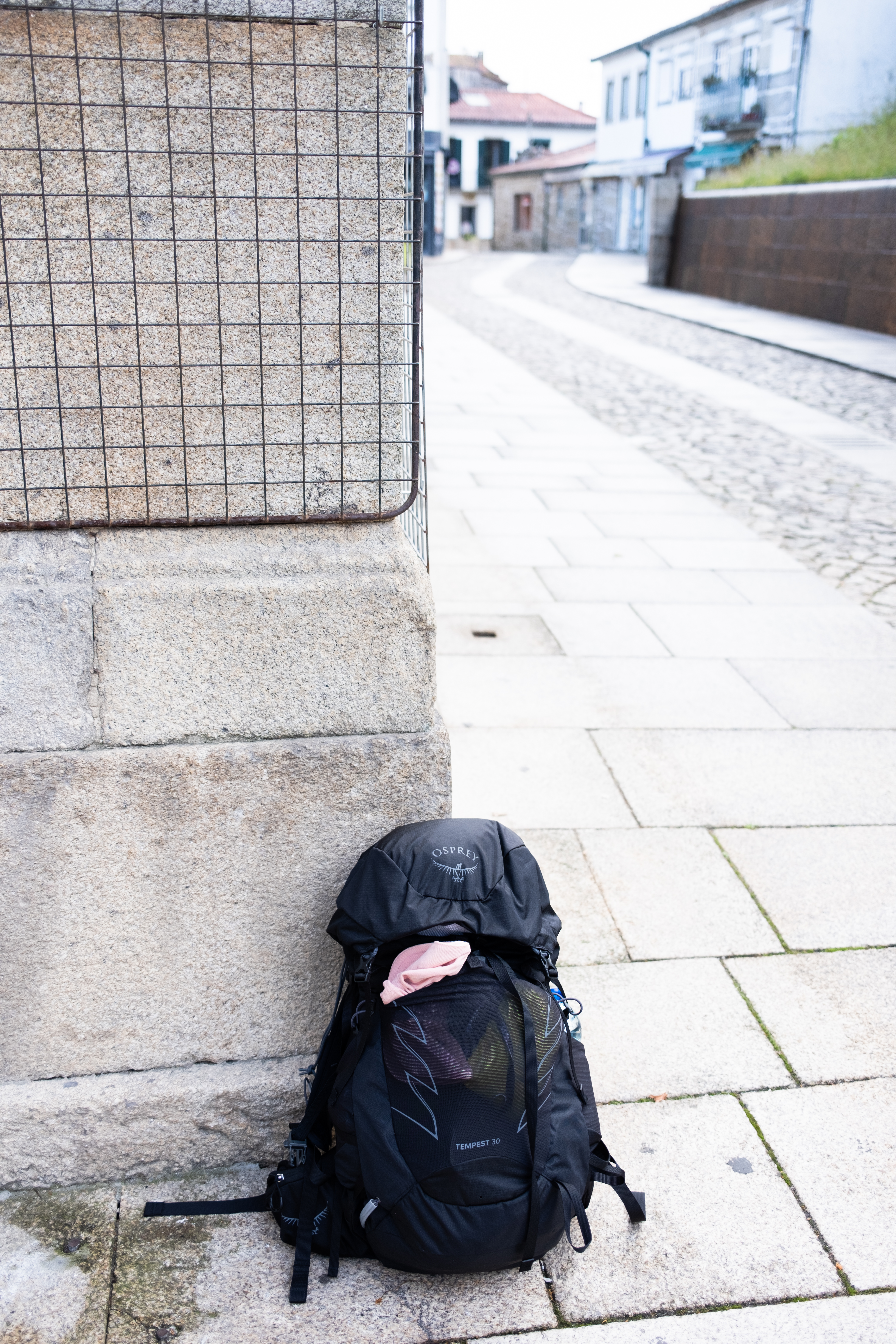 Backpack ready for the camino