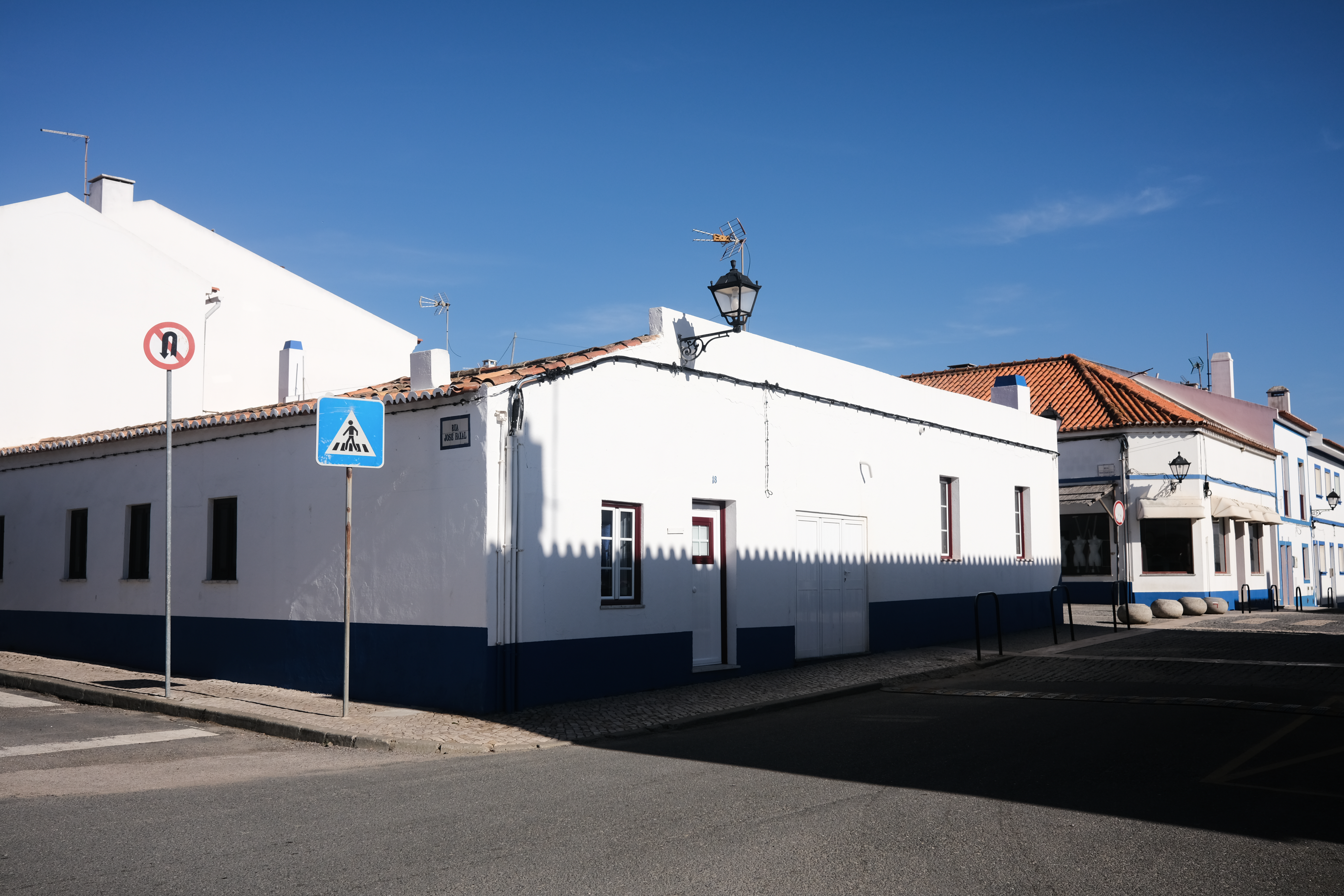 Empty street in Porto Covo