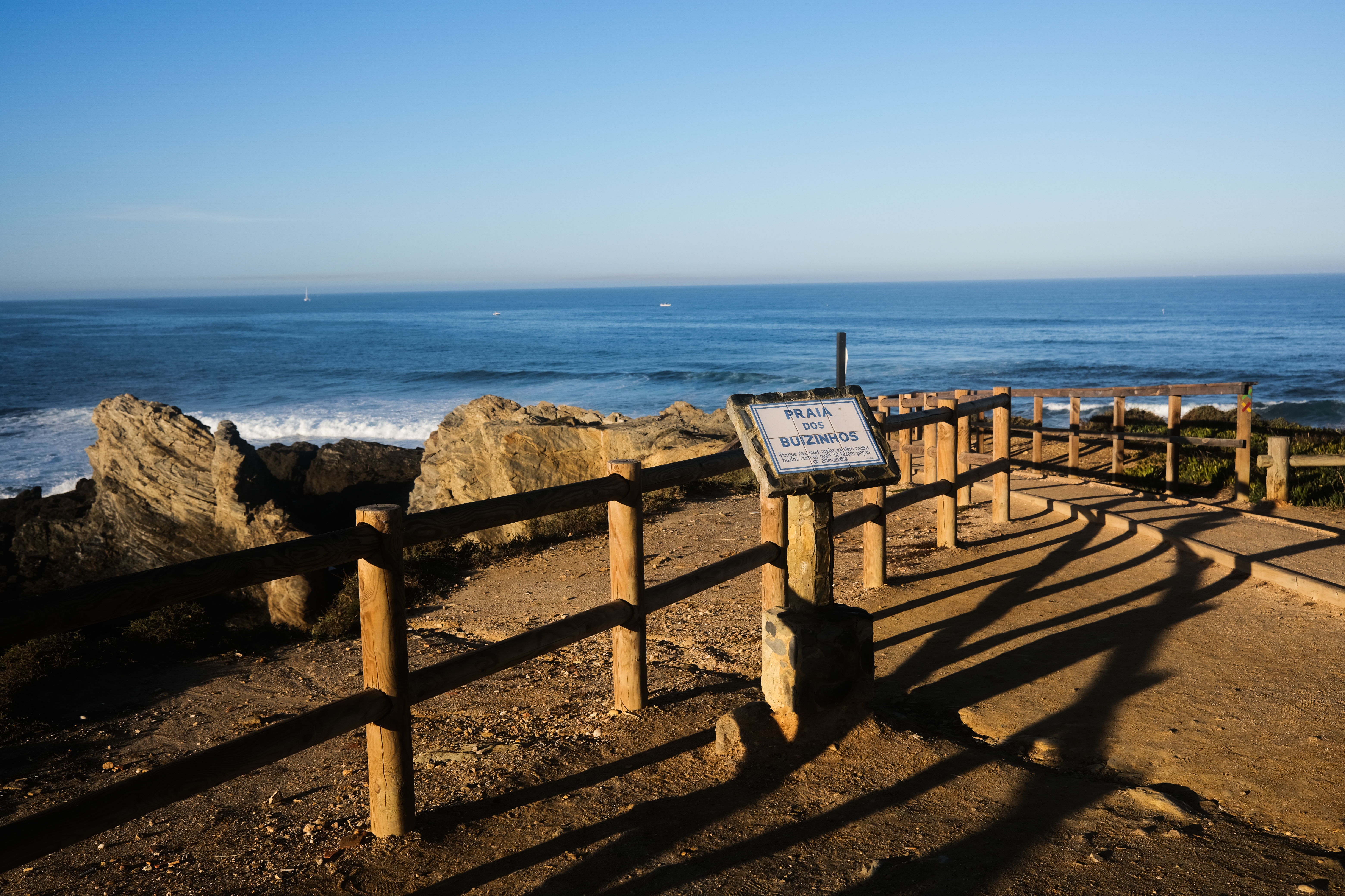 Empty streets of Porto Covo in the morning