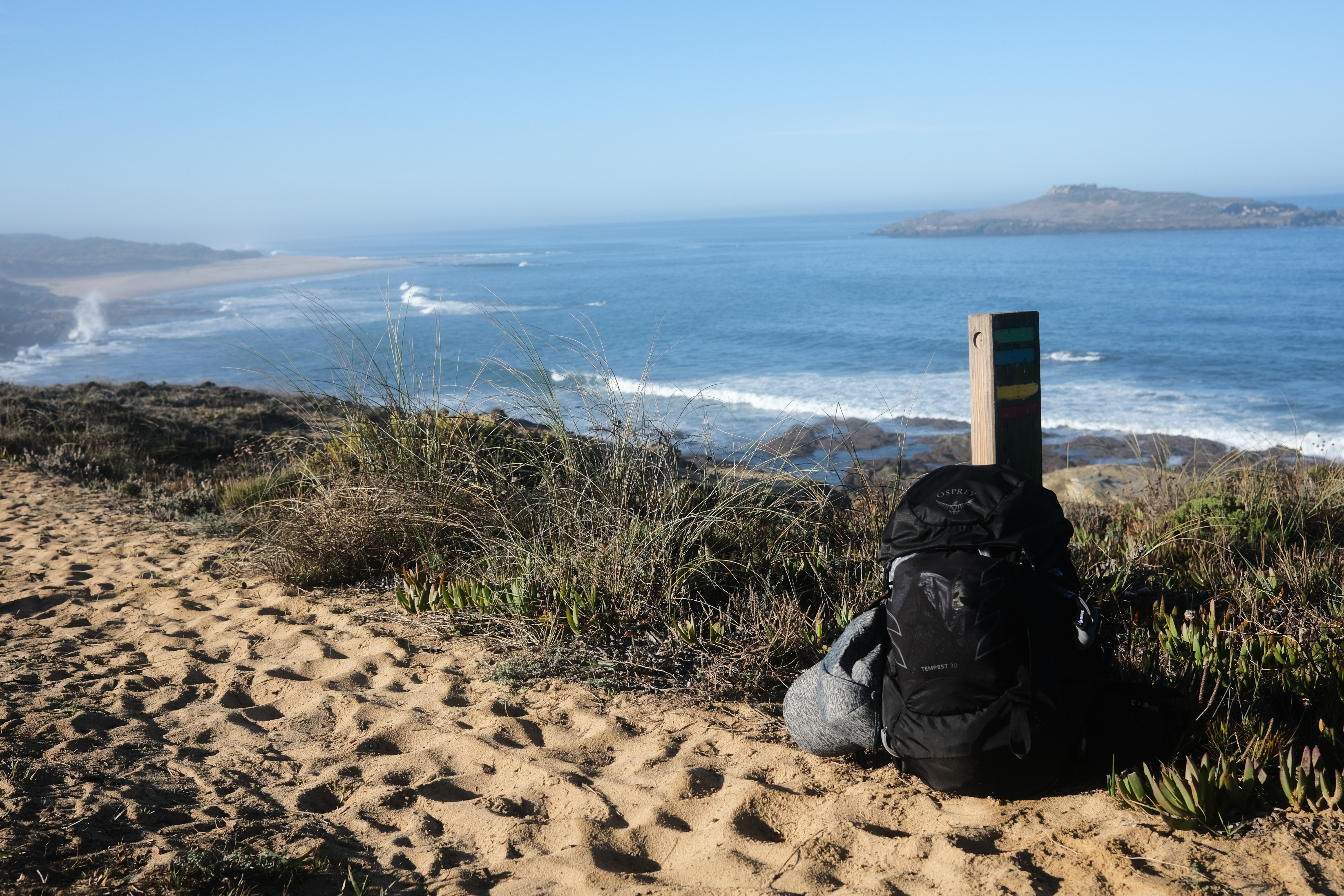 Coastal path with ocean view