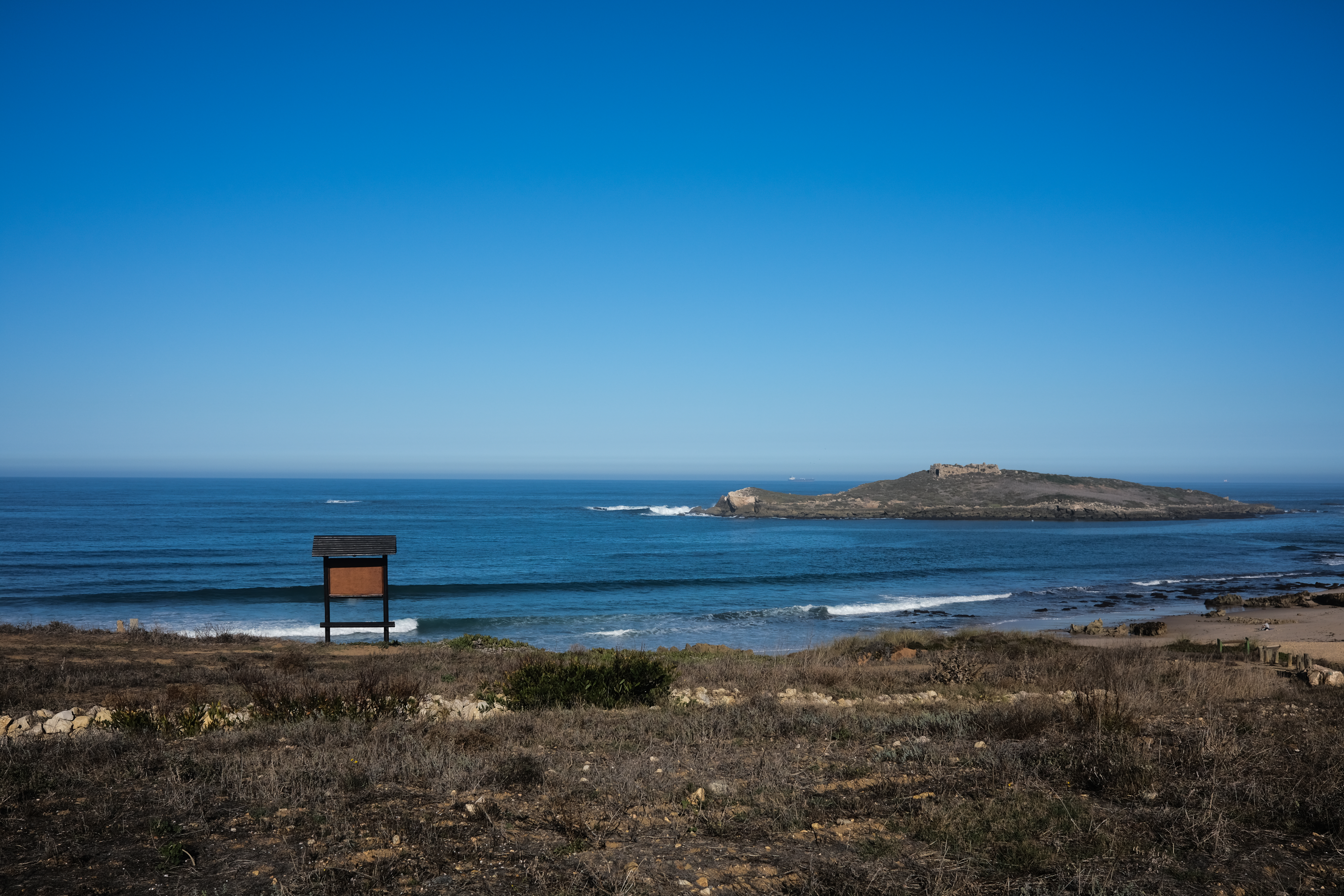 Island fortress view