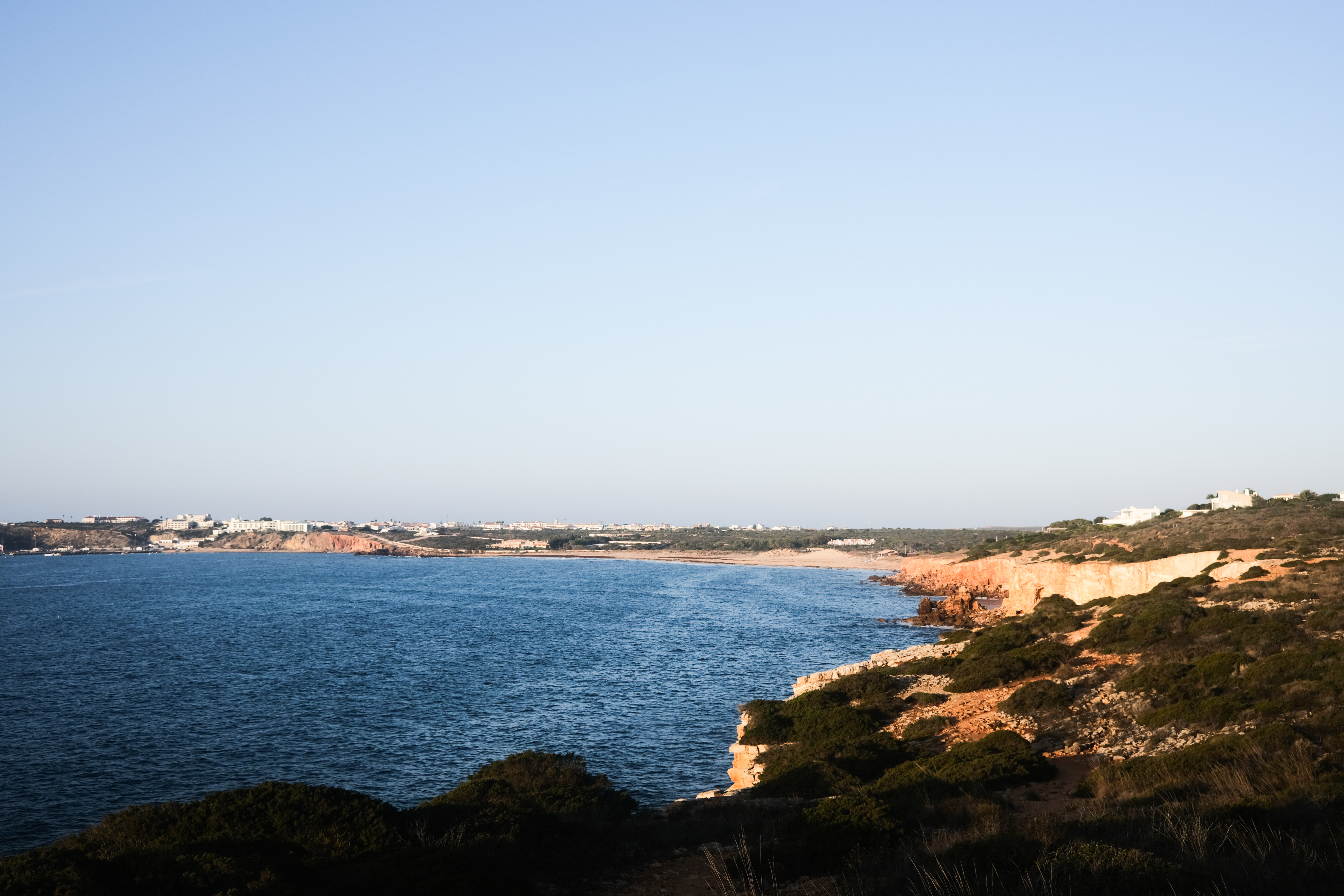 Leaving Sagres at sunrise