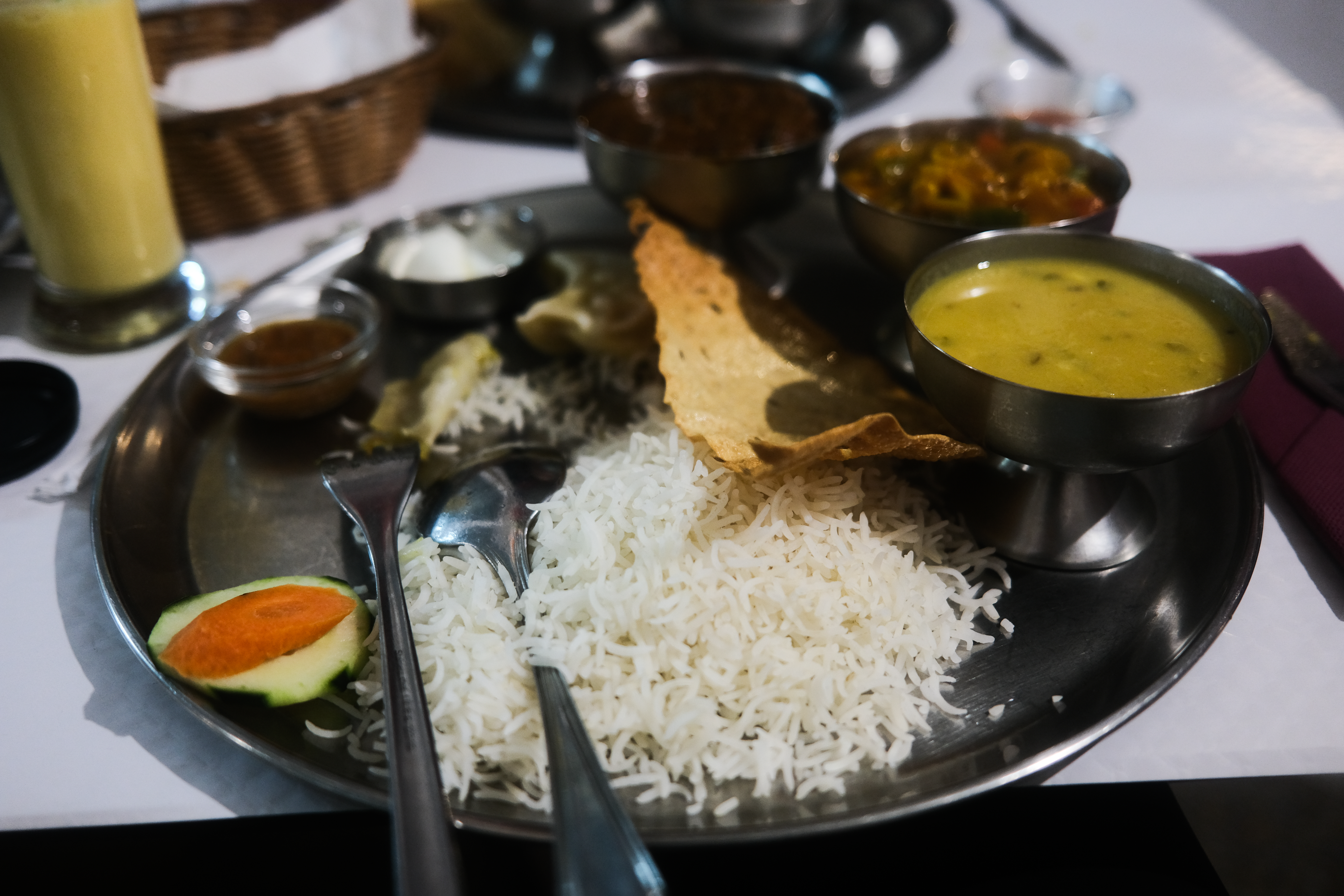 Dinner with Sofia and other hikers