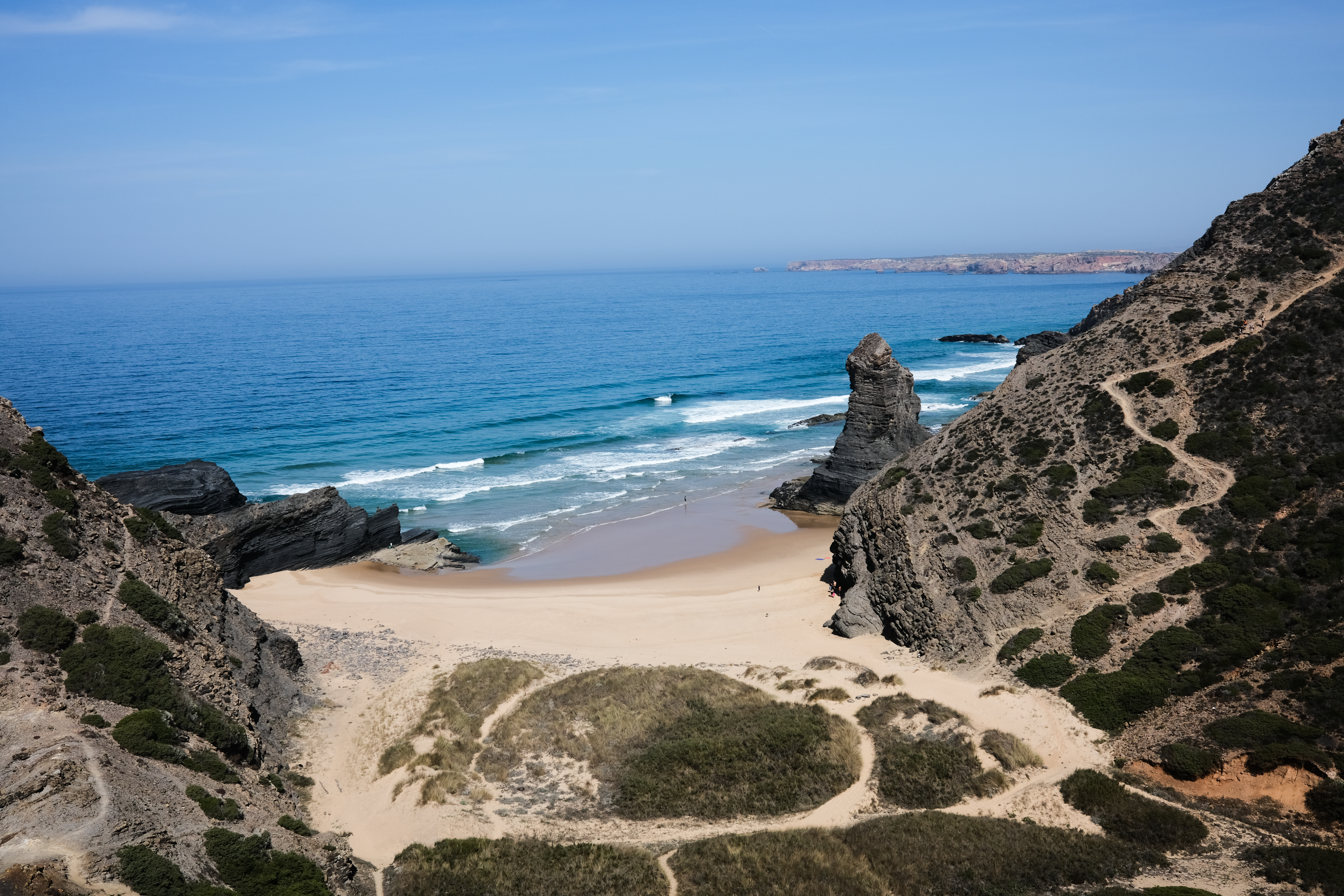 Walking away from the coast