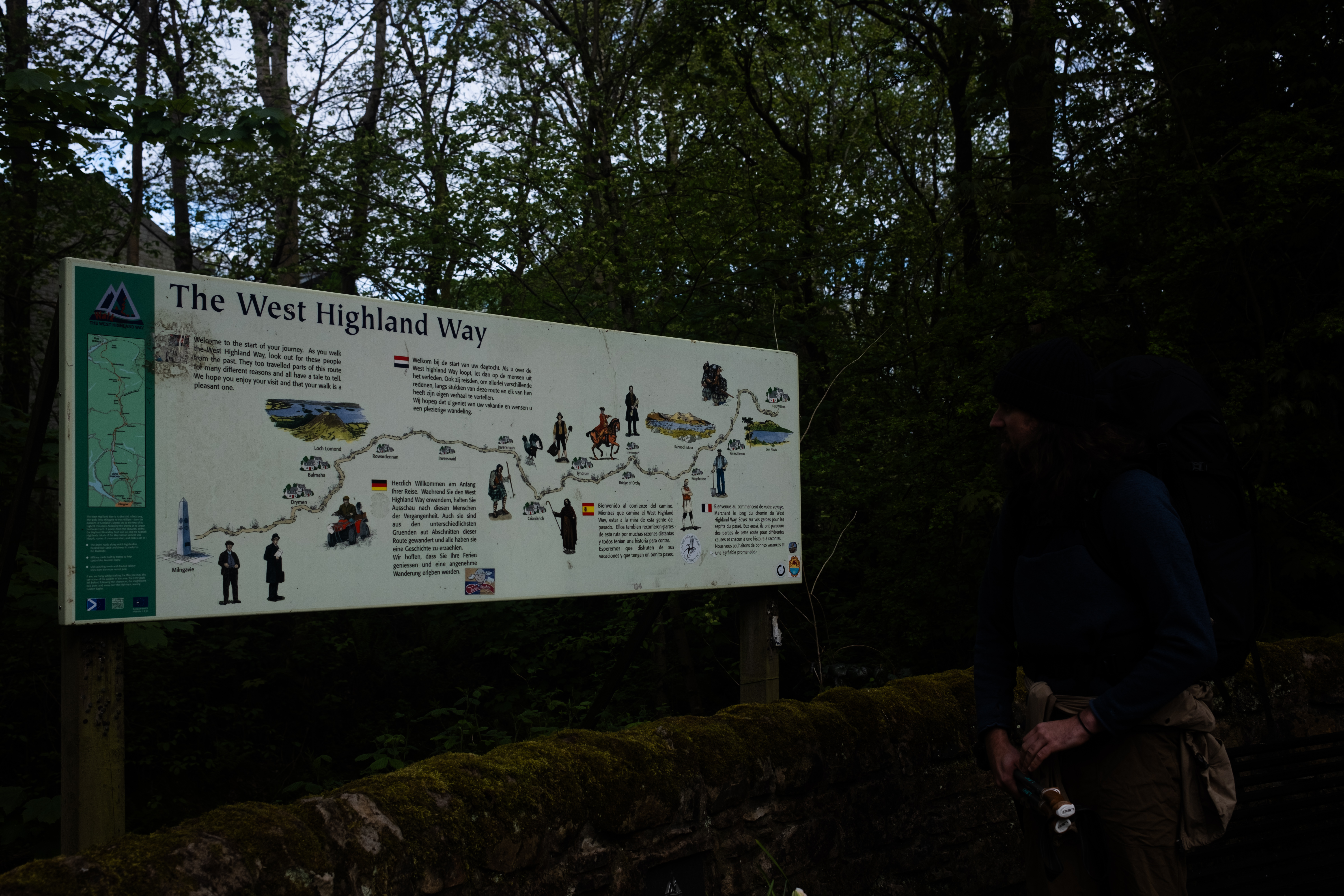 The start of West Highland Way