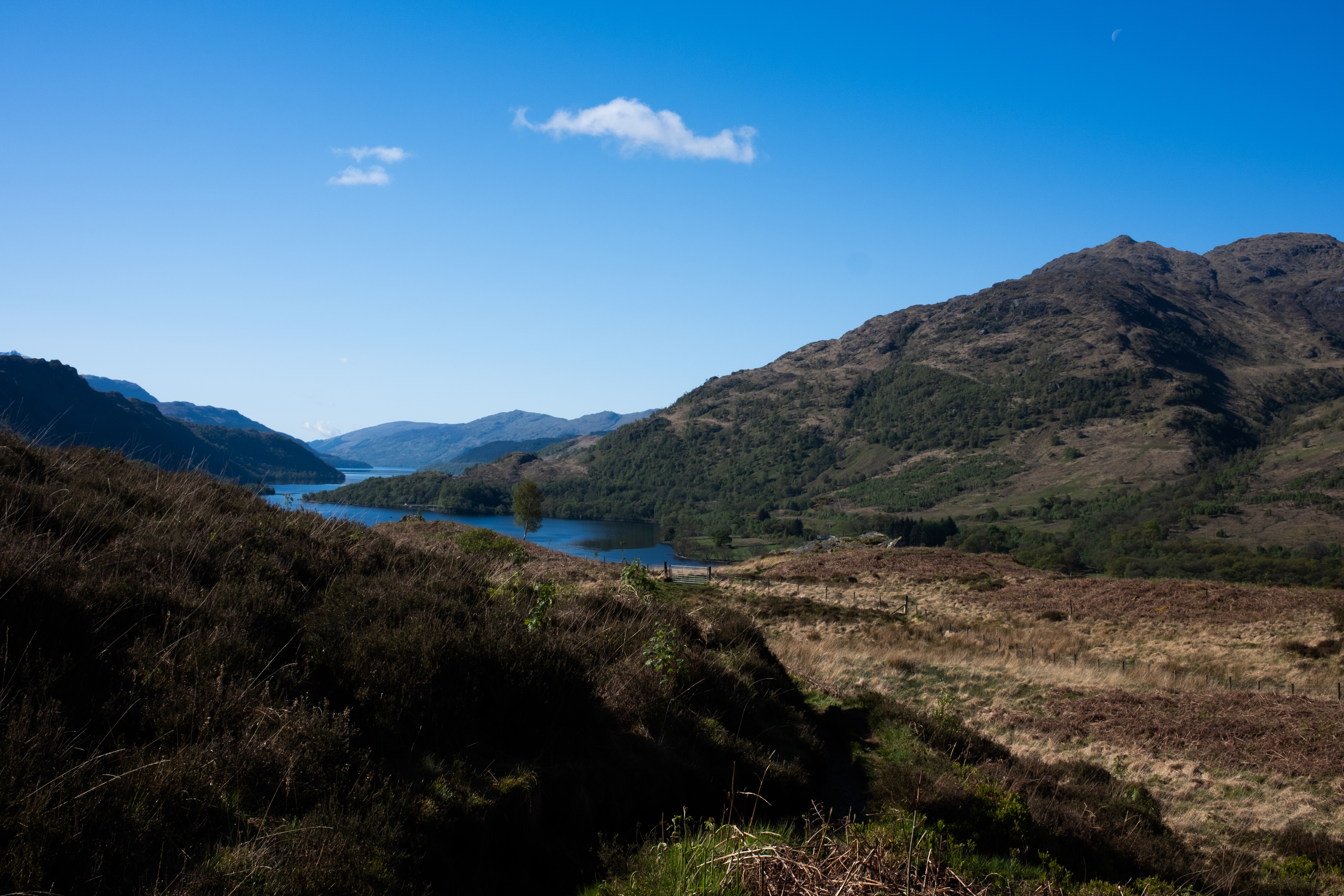 Leaving Loch Lomond behind