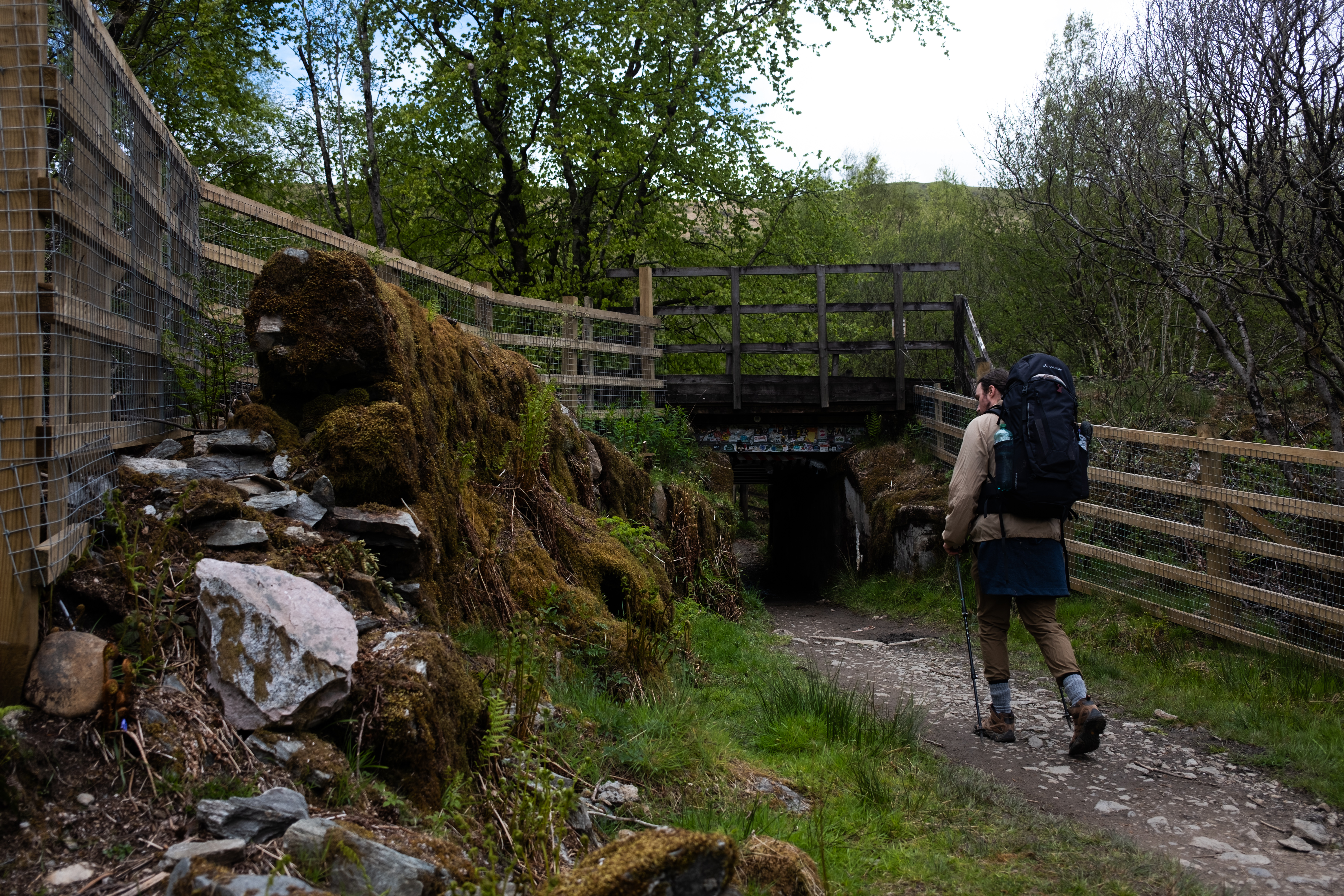 Crossing the the tunnel