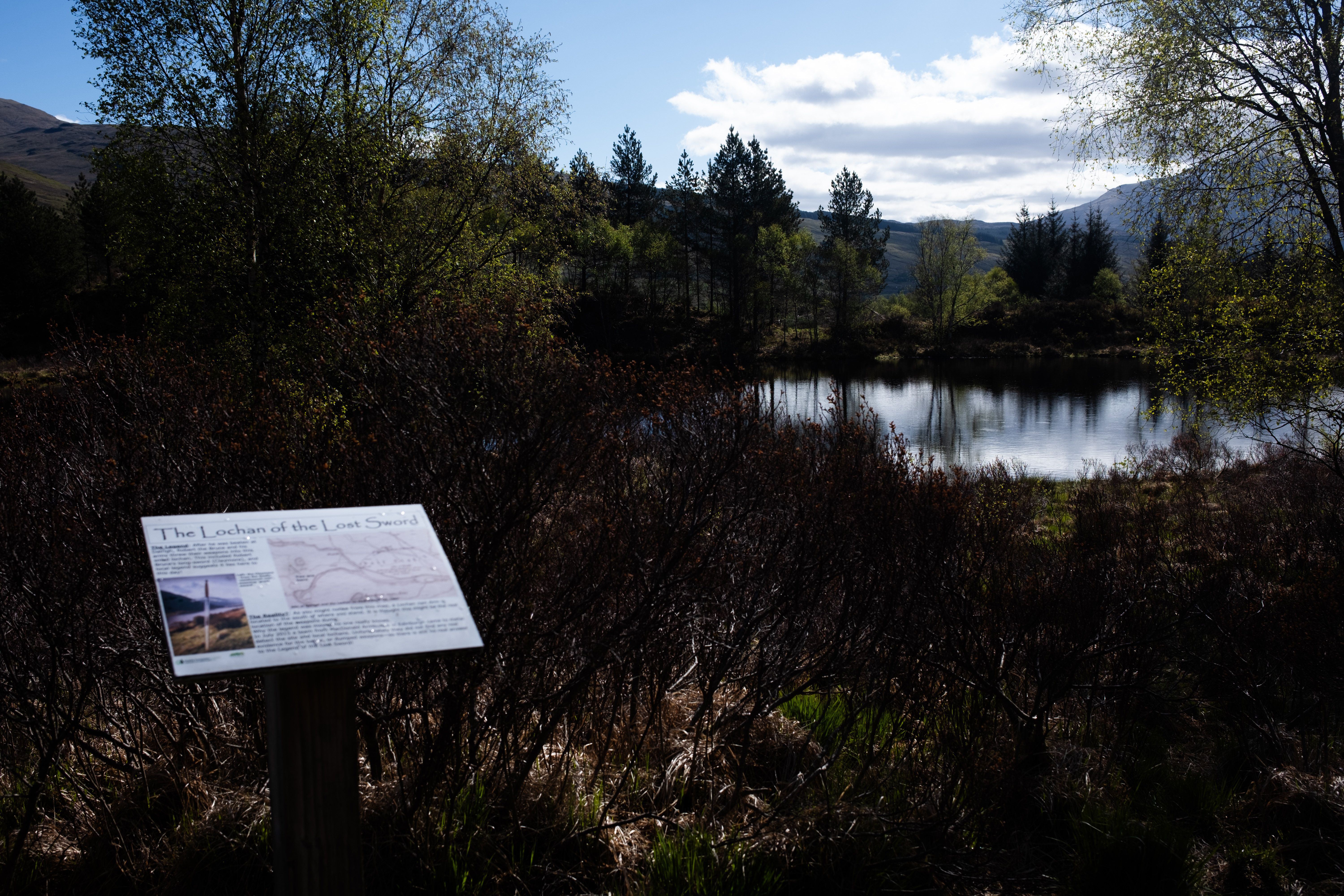 The lochan where the sword was said to be